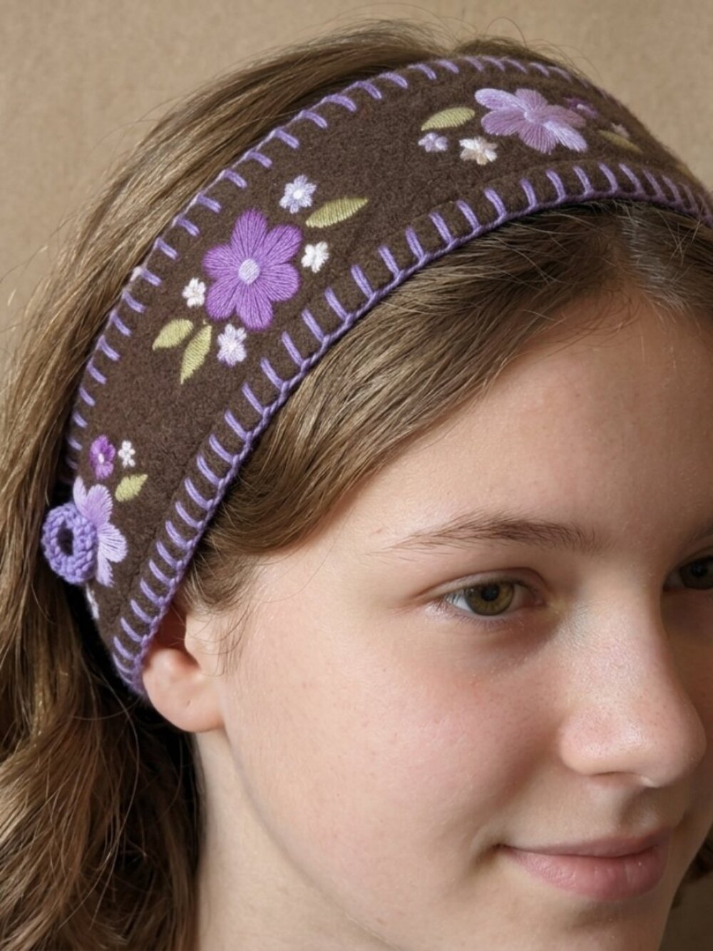 New w/ tags Gymboree brown and floral headband